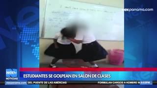 Captan en vídeo a 2 estudiantes en reyerta dentro del aula de clases