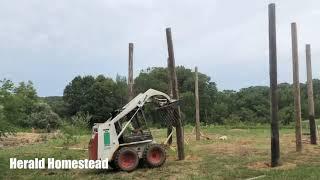 Episode #10 - How we raise telephone poles for the new barn