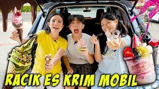 RACIK SENDIRI ES KRIM MEWAH DI MOBIL  LUMER DULUAN ?  Vlog CnX Adventurers