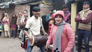 ट्रैन सिंगर भूरा ढोलक ने पूरे गाँव के लड़कियों को नचा दिया Bhura dholak Dance Talent