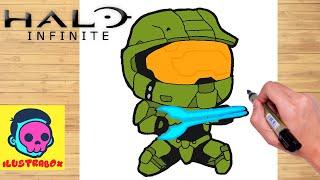 como dibujar a master chief halo  how to draw master chief halo