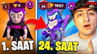 24 SAAT BOYUNCA MORTİS OYNADIM KAÇ KUPA KASTIM?  BRAWL Stars