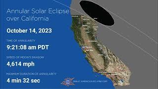 Annular Solar Eclipse of October 14 2023 over California