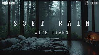 Serene Sleep with Peaceful Piano and Rain Sounds - Relaxing Music for Meditation and Deep Rest