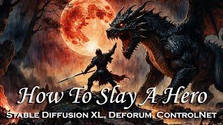 How To Slay A Hero  Stable Diffusion XL Deforum ControlNet