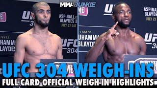 UFC 304 Official Weigh-In Highlights Muhammad Mokaevs Quick Scale Trip Raises Questions