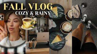 FALL VLOG - cozy rainy & productive ️️