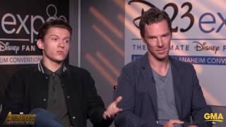 Benedict Cumberbatch Stops Tom Holland From Revealing Any Big Avengers Infinity War Secrets