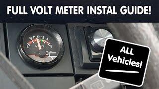 VoltMeter installation How To FULL GUIDE