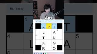 slightly above average mini crossword  performance #shorts