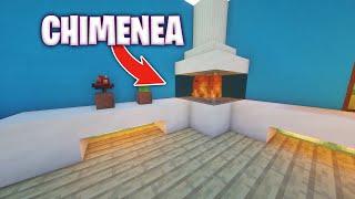 ¡CÓMO HACER una CHIMENEA en MINECRAFT *Sin Mods*  Decoración Chimenea Moderna #Shorts #Cortos