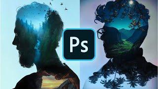 How to Make Double Exposure in Adobe Photoshop CC 2023 - Photoshop tutorial