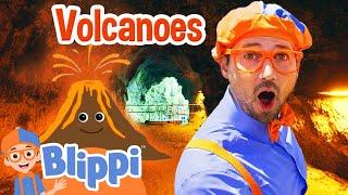 Blippi Goes Inside a Volcano Educational Videos for Kids