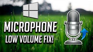 How to Fix Low Microphone Volume  Make Your Mic Louder in Windows 10 2024