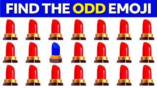 FIND THE ODD EMOJI OUT to Win this Quiz  Odd One Out Puzzle  Find The Odd Emoji Quizzes