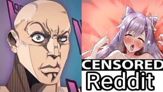 Genshin impact Female Edition-1  Anime Vs Reddit The Rock Reaction Meme