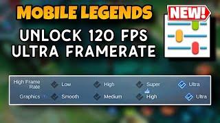 NEWEST WAY TO ENABLE ULTRA REFRESH RATE & ULTRA GRAPHICS IN MLBB  HOW TO UNLOCK MLBB 120 FPS 2024