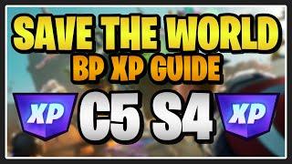 C5 S4 BEST Ways to get Battle Pass XP From Fortnite Save the World