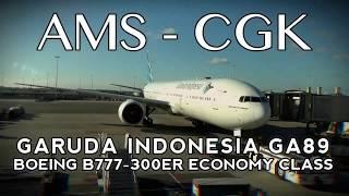 Garuda Indonesia Boeing B777-300ER Amsterdam Jakarta GA89