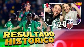 ¡QUE GOLAZO ESPAÑOLES REACCIONAN al MÉXICO 2-0 EEUU FEMENIL  COPA ORO 2024