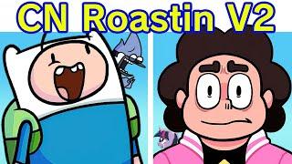 Friday Night Funkin Roasting on a Cartoon Friday V2  Finn & Mordecai vs Steven Universe FNF Mod