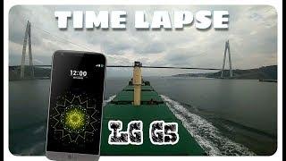 Timelapse filmed on the phone Lg G5 in Turkey strait bosfor