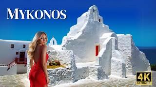 Breathtaking 4k Morning Walking Tour MYKONOS Greece 2024 