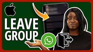 2023 How To Leave A WhatsApp Group On iPhone Exit Whatsapp Group In iPhone In 2 Ways