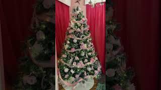 A closer look at my sugar plum themed Christmas tree 🩰 #seattle #christmas #pinkchristmas