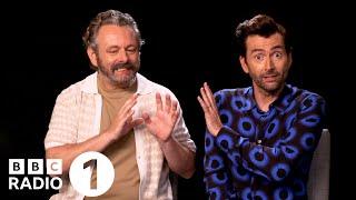 I don’t know this man David Tennant and Michael Sheen on Good Omens 2 jetpacks and Jon Hamm nude