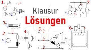 Elektrotechnik Probeklausur LÖSUNGEN