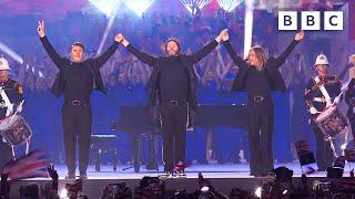 Well never forget this Take That performance   Coronation Concert at Windsor Castle - BBC