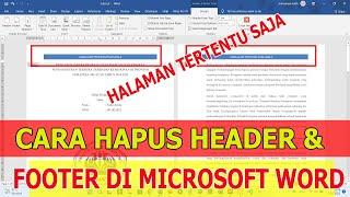 Cara Menghapus Header dan Footer di Halaman Tertentu