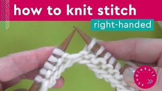 How to Knit Stitch Technique Step by Step Slowly