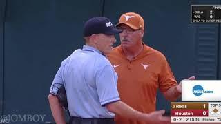 Home plate umpire goes completely brainless in this Texas vs Houston softball game a breakdown