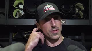 Locker Room Raw Marchand Speaks After Day 1 of Captains Practice