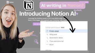 First look at Notion AI-The new magic writing tool in Notion