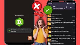 Restriction daccès au dossier Obbdata - ce dossier a  restriction daccès Android Zarchiver 2024
