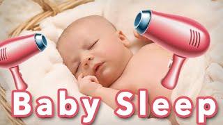 120min - baby hair dryer sound to fall asleep  Hair dryer for babies  hair dryer to sleep