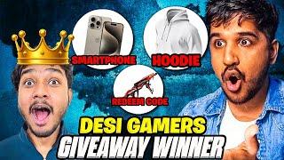 DESI GAMERS PHONE GIVEAWAY WINNER 