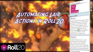 Automating Lair Actions in Roll20