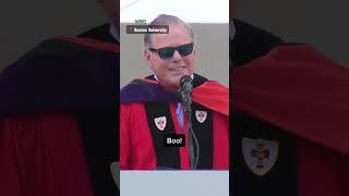 Warner Bros. Discovery CEO booed during commencement speech at Boston University #shorts