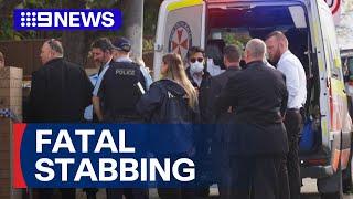 Hunt for suspect in deadly Sydney stabbing  9 News Australia