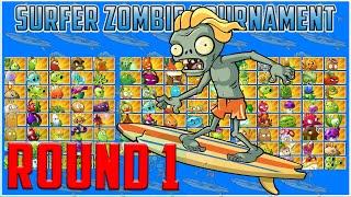 The Surfer Zombie Tournament Round 1 - Plants vs Zombies 2 Epic Tournament