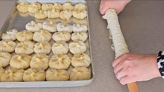 BAKLAVA BENİM İŞİM BU BAKLAVANIN YAPIMINA HERKES HAYRAN KALDI KADAYIFLI İNCİR BAKLAVA