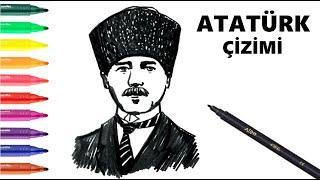 Kolay Atatürk Portre Çizimi I Mustafa Kemal Atatürk Nasıl Çizilir?