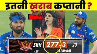 Sunrisers Hyderabad 277 Runs vs Mumbai India IPL Highest Total Team Score IPL Record