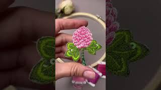 Обработка края броши Клеевой способ  #брошь #embroidery #вышивкаброши #творчество #вышивка