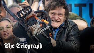 Javier Milei Argentinas new president taking a chainsaw to the state