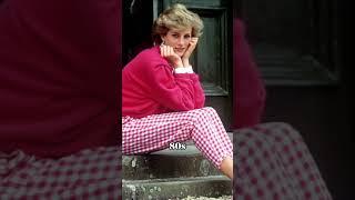 Princess Diana style in the 80s Vs her style in the 90s.#shorts